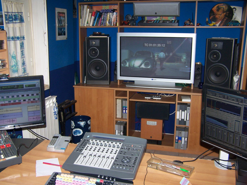 rumorista postazione di montaggio pro tools